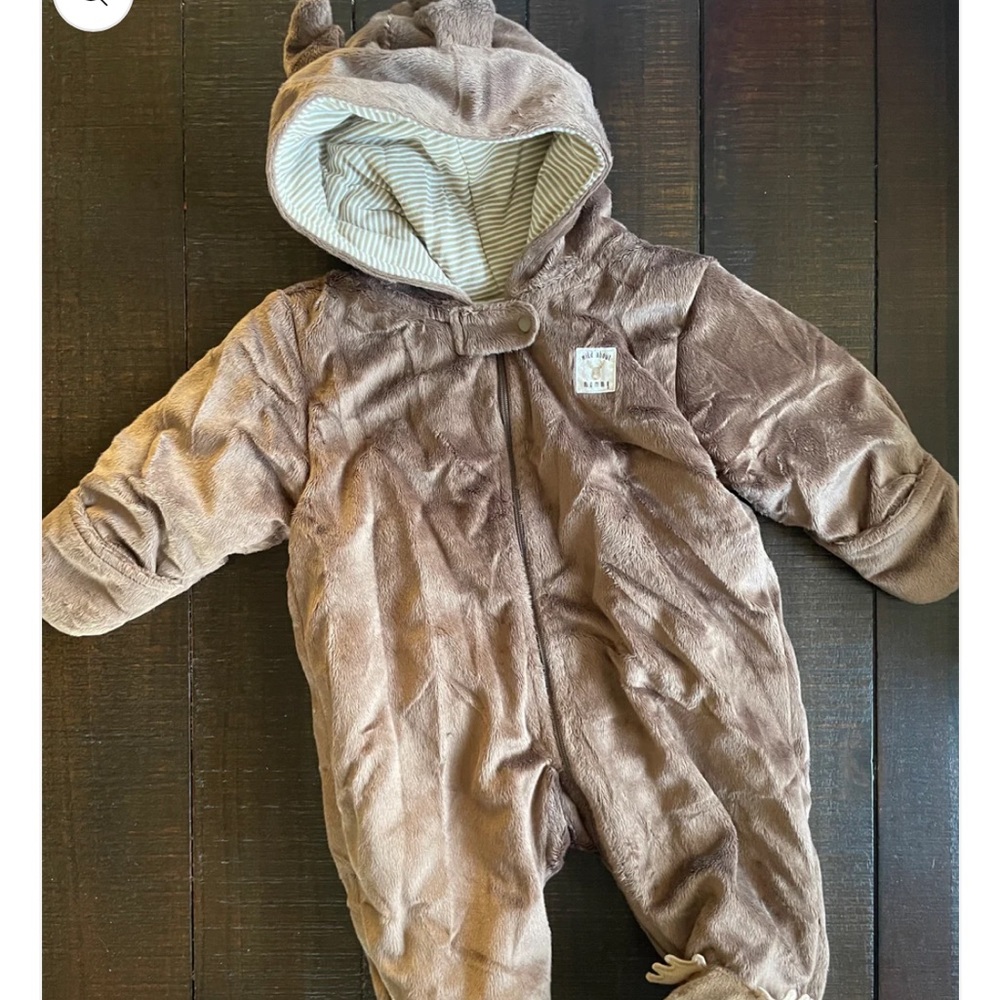 3 month moose bunting suit